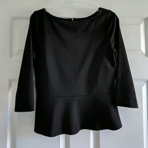 3/4 Sleeve Peplum Top